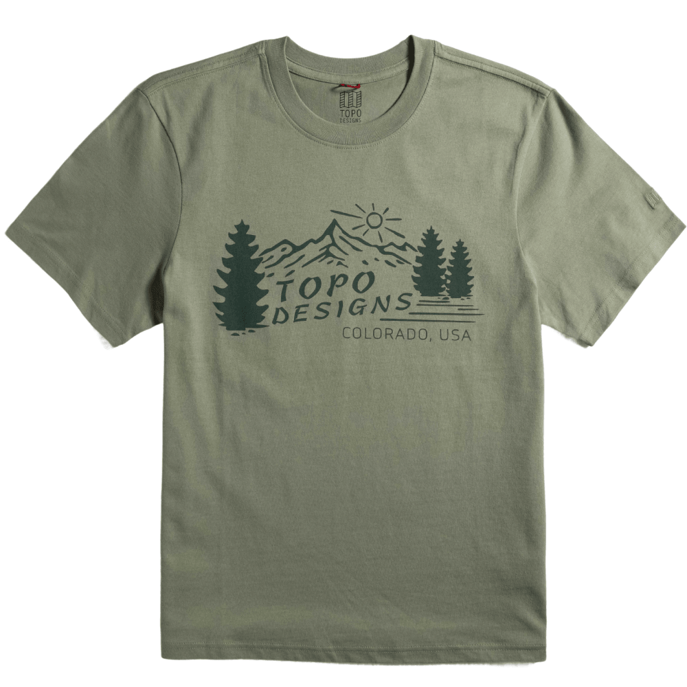 productImage: Mountain Scene Tee S/S M Oil Green