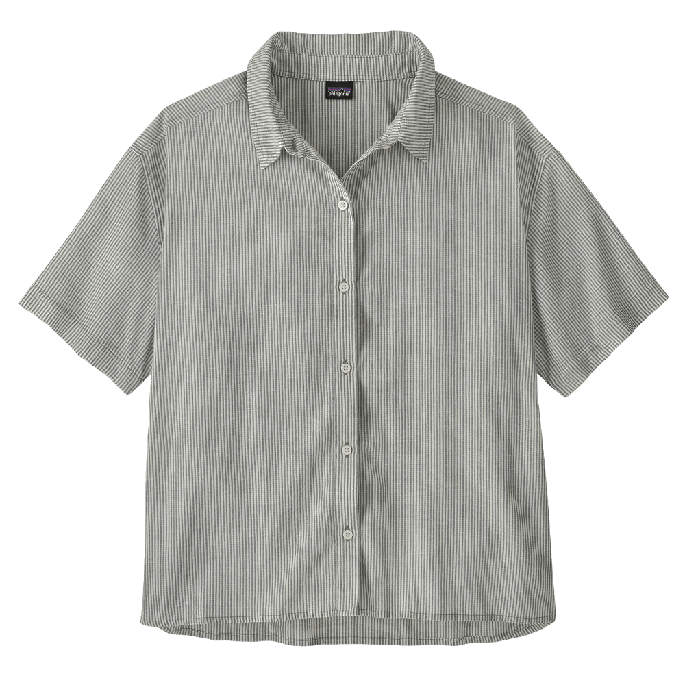 productImage: W's Lw A/C Shirt Solstice Stripe: Smolder Blue