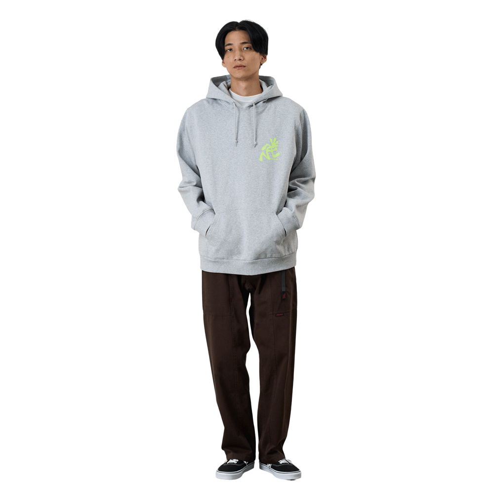 productImage: Running Man Hooded Sweatshirt Heather Grey