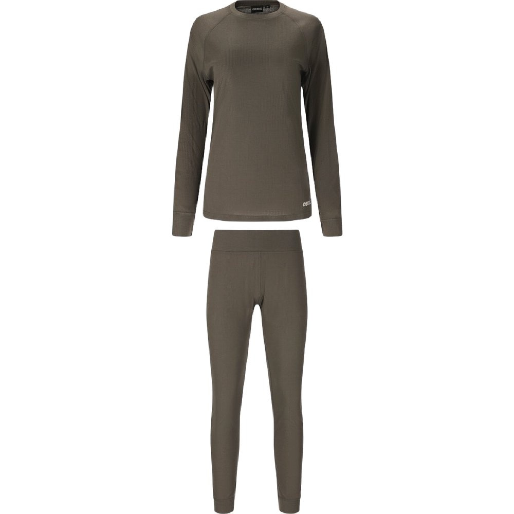 W's Nore Rib Base Layer Set Green, view: 1