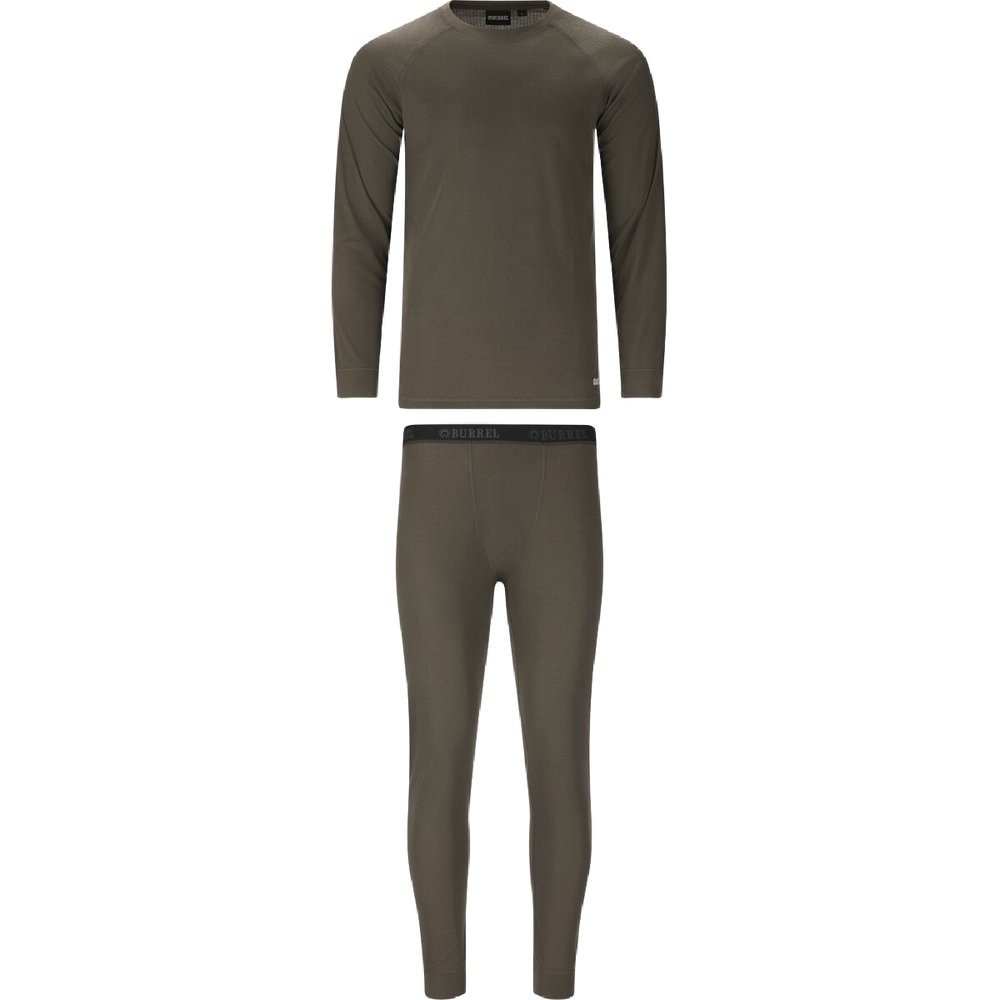 M's Nore Rib Base Layer Set Green, view: 1
