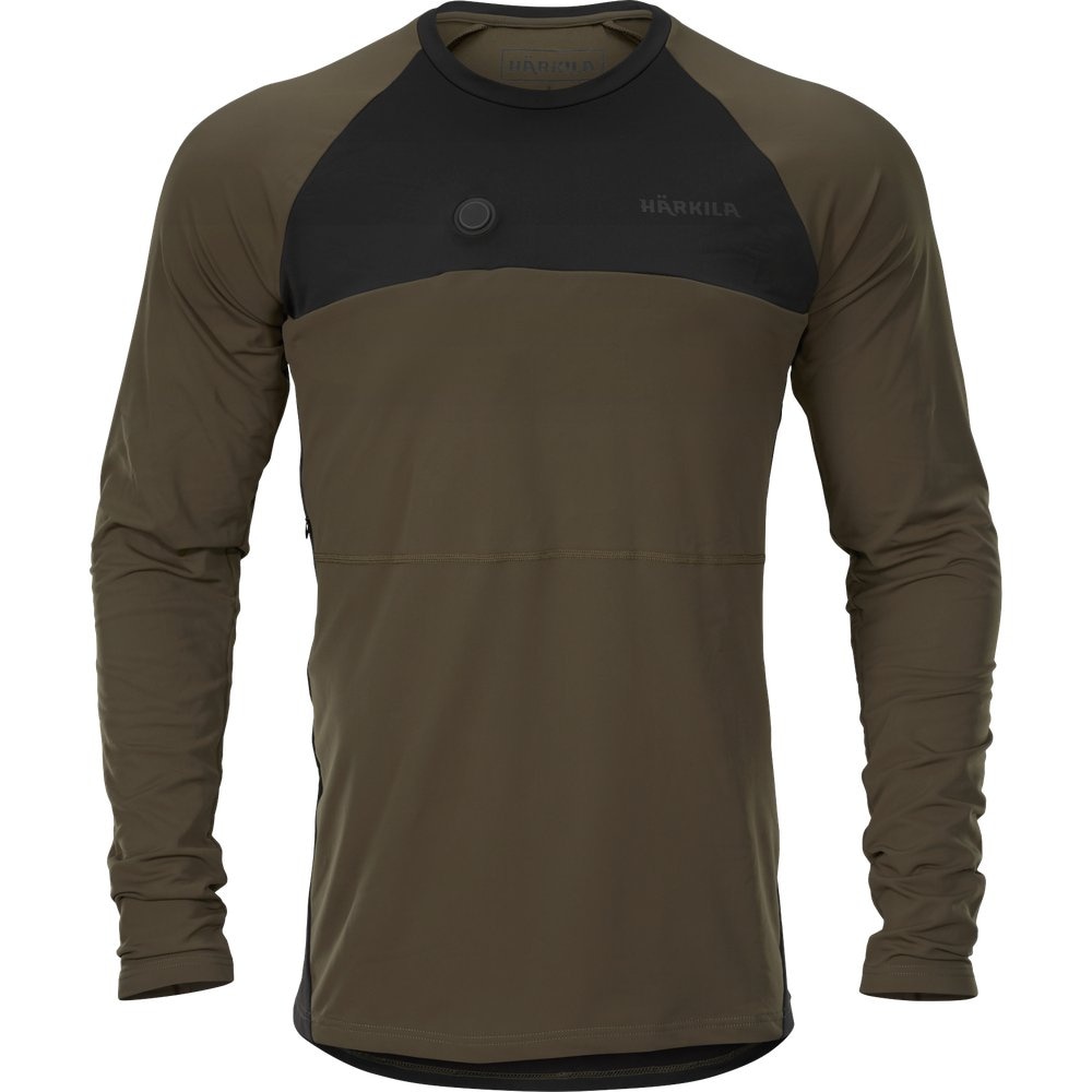 Heat Usb-C Långärmad T-Shirt Willow Green/Black, view: 1