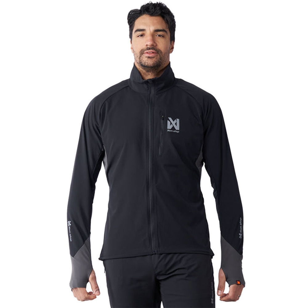 M's Canix Warm-Up Jacket Black/Orange, view: 1