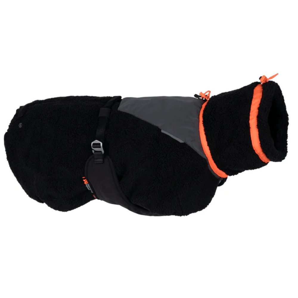productImage: Trekking Fleece Dog Jacket 30-36 Black/Orange