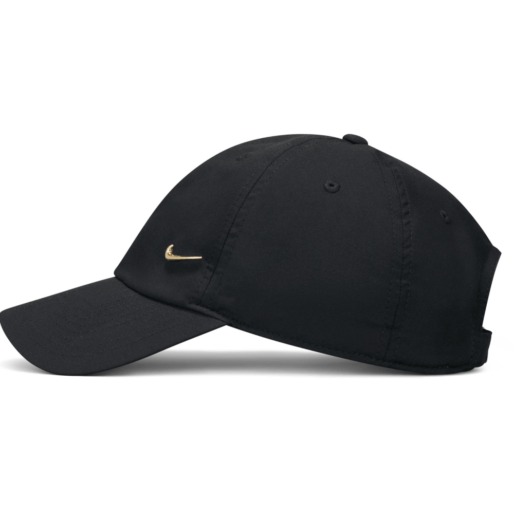 Dri-Fit Club Unstructured Metal Swoosh Cap Black/Metallic Gold, view: 1