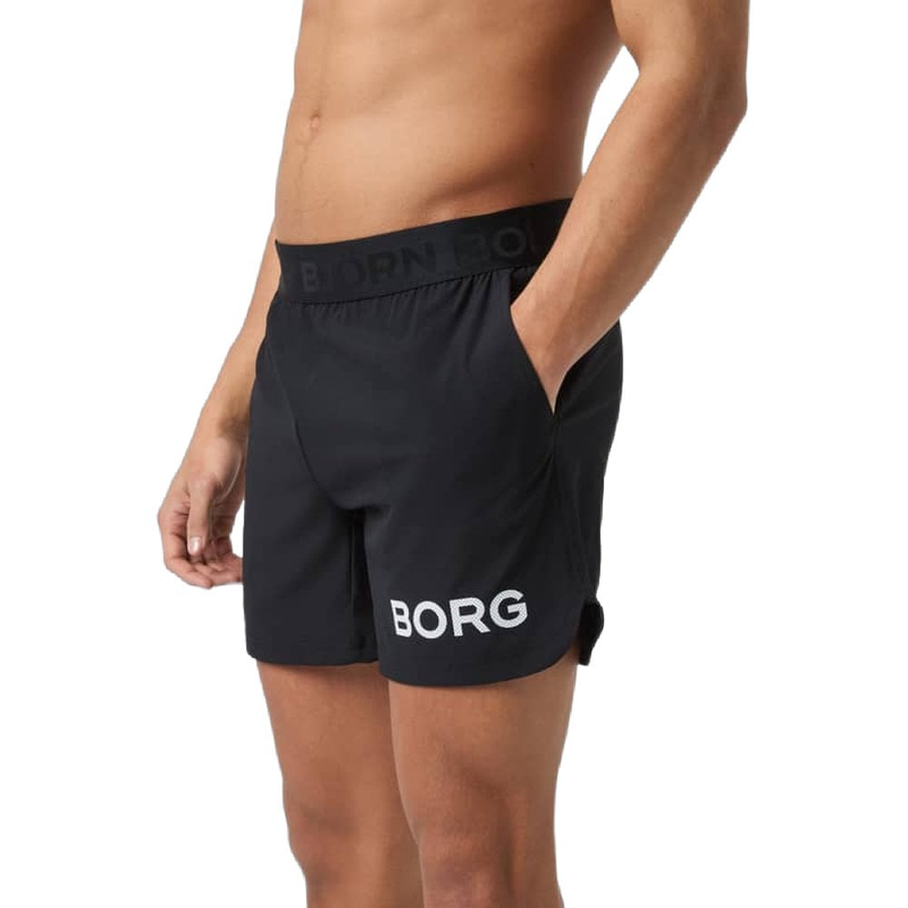 Borg 6" Shorts Black White Logo, view: 1