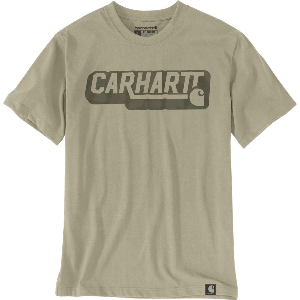 Irvine Relaxed Camo Logo T-Shirt Faded Fatigue, view: 1
