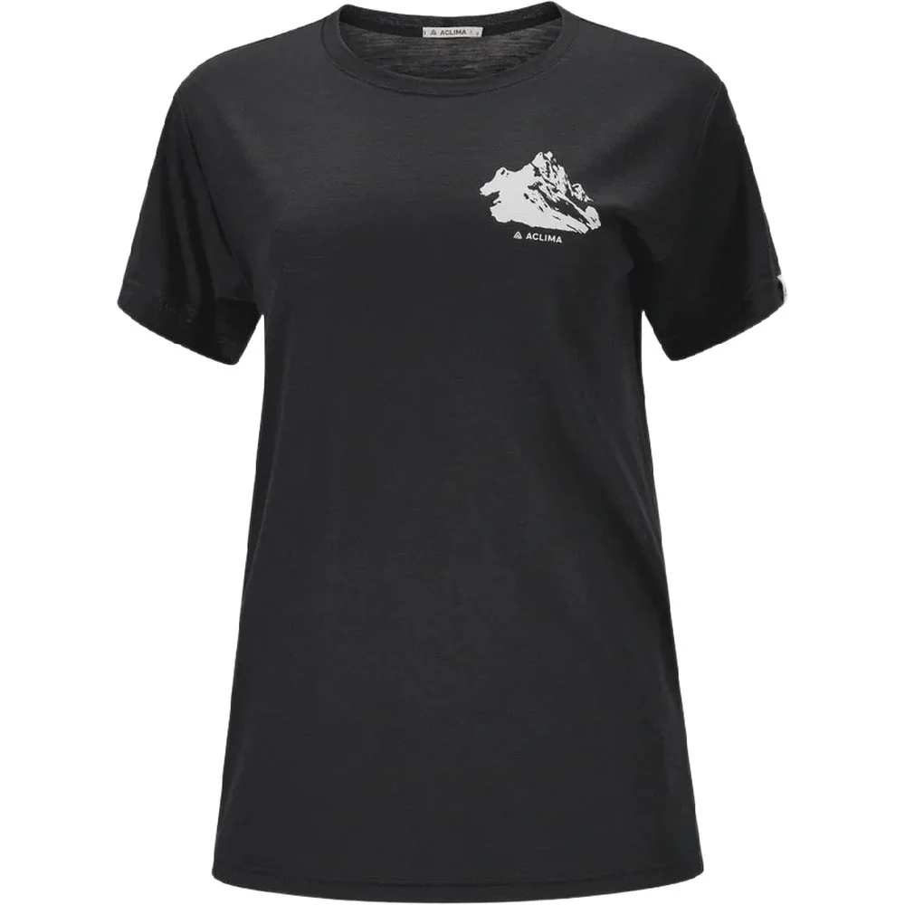 W's Lightwool 140 Classic Tee Mountain Jet Black, view: 1