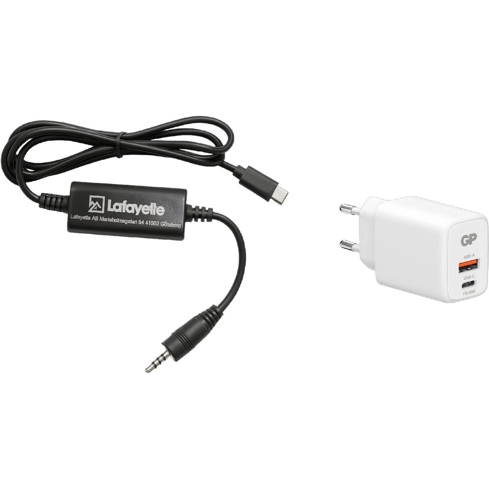 productImage: Lafayette ladeadapter USB-C 1 m med strømadapter til Micro 5