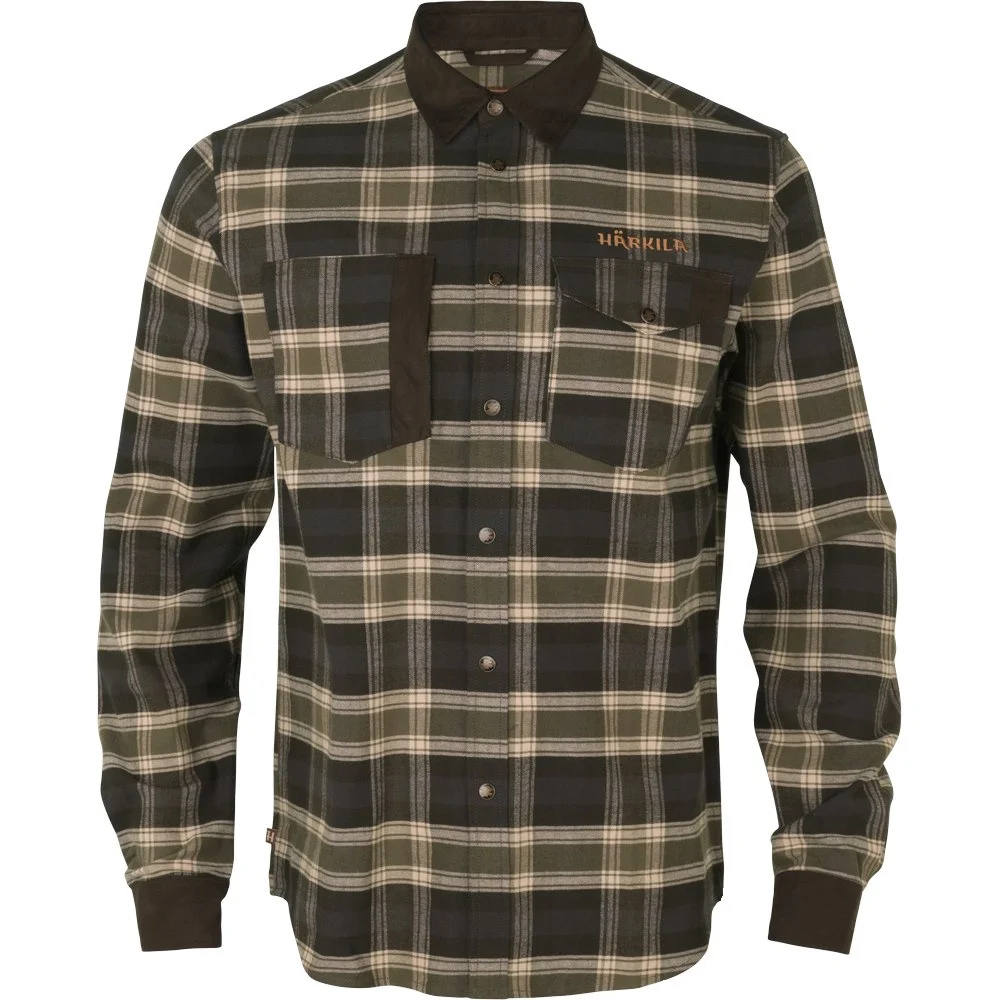 Aivak L/S Skjorta Autumn Orange Check, view: 1