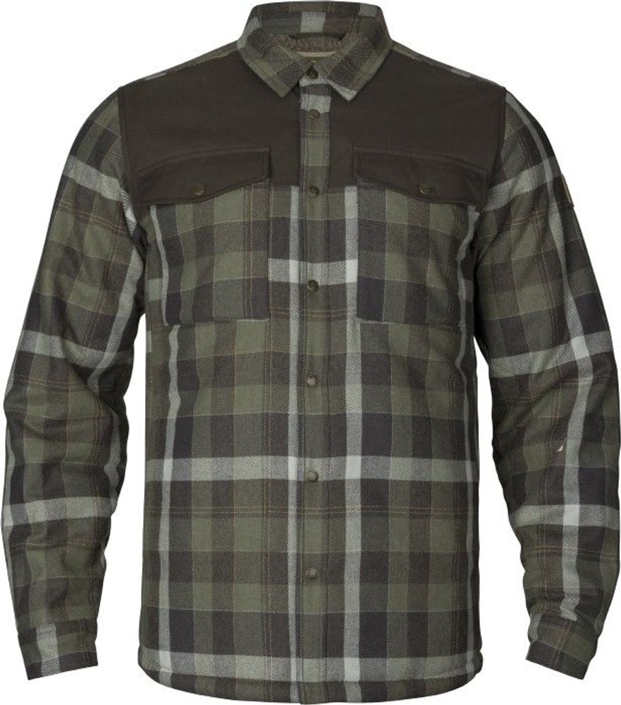 productImage: Asmund Insulated Wool Shirt Willow Green/Phantom