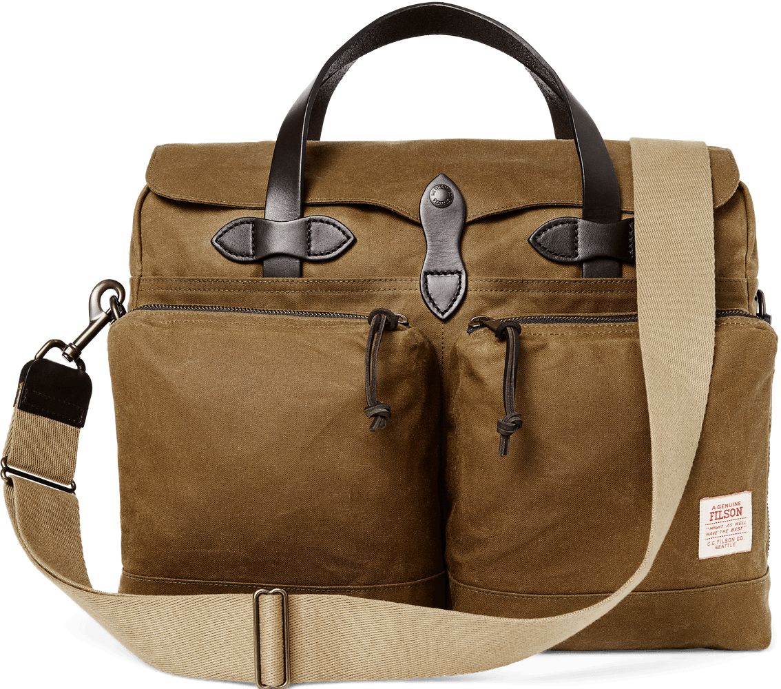 24 Hour Tin Briefcase Dark Tan, view: 1