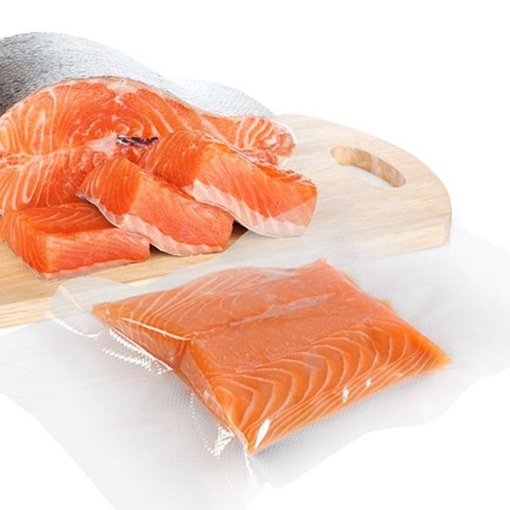 productImage: FoodMaster vakumposer med luftkanaler 90micron 200x450 mm 100 stk