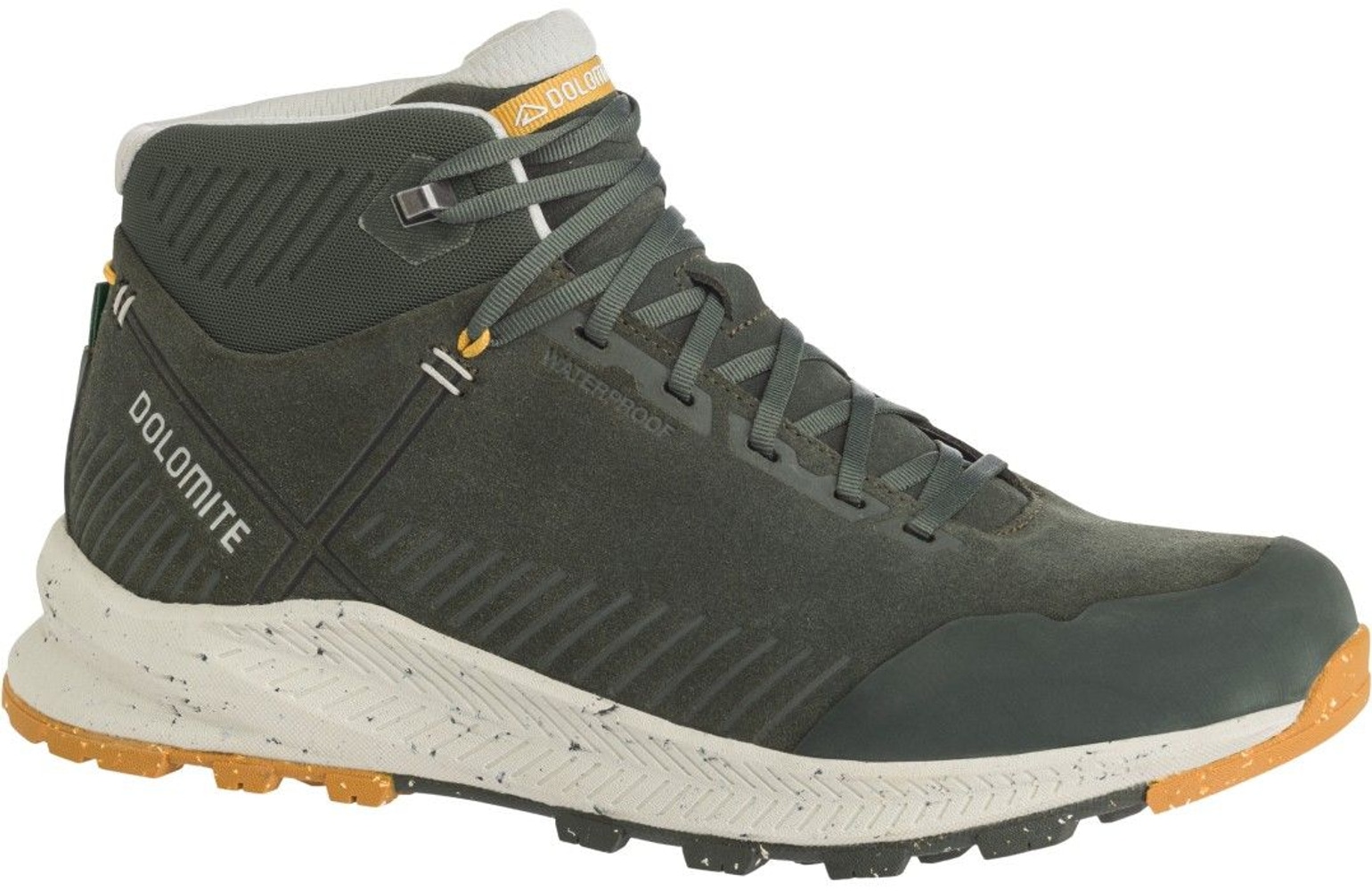 productImage: M's Carezza Leather Mid WP Thyme Green
