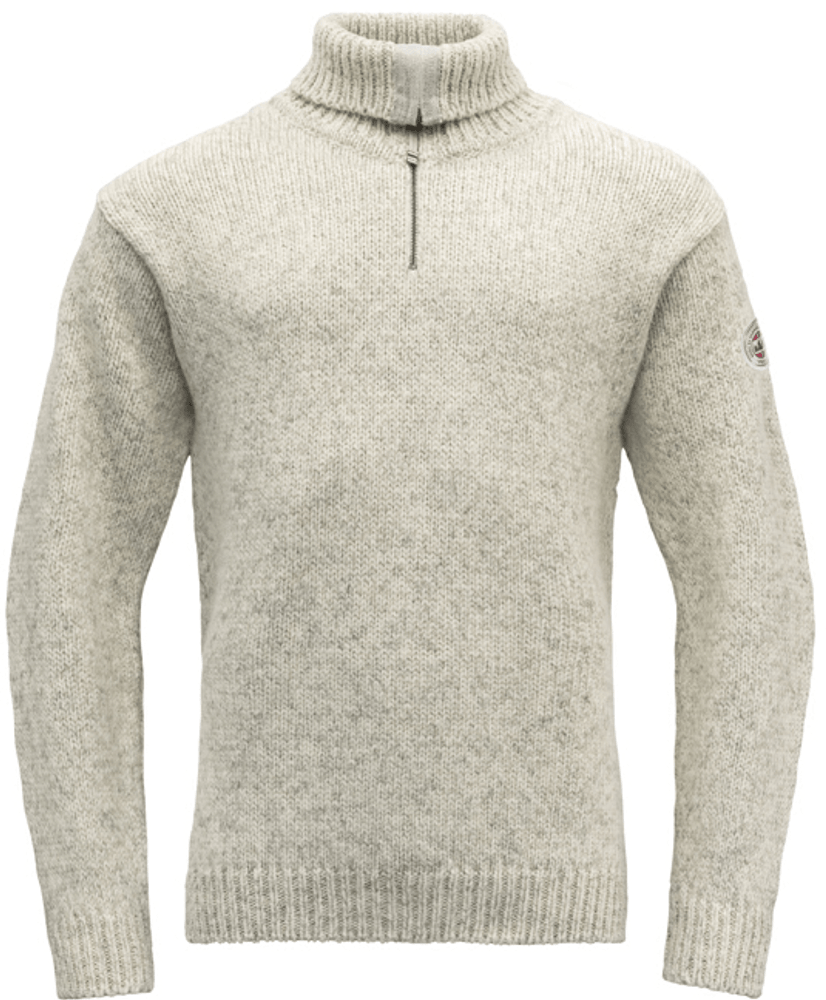 productImage: Nansen Sweater Zip Neck Grey Melange