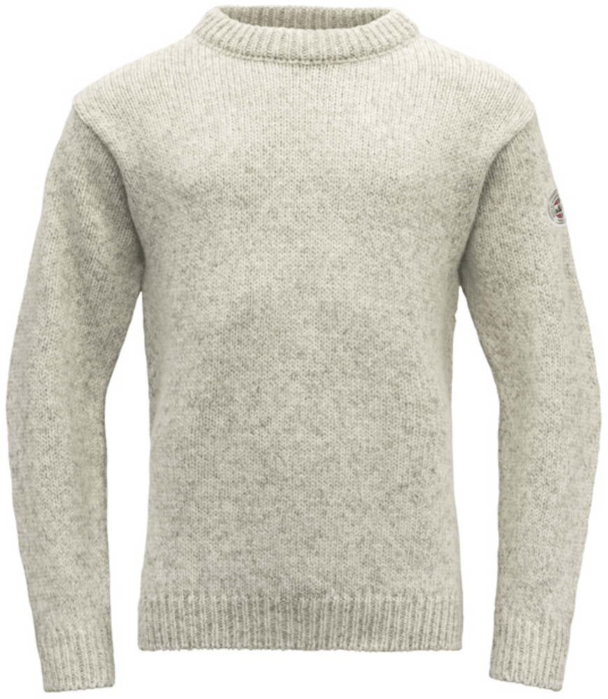 Nansen Sweater Crew Neck Grey Melange, view: 1