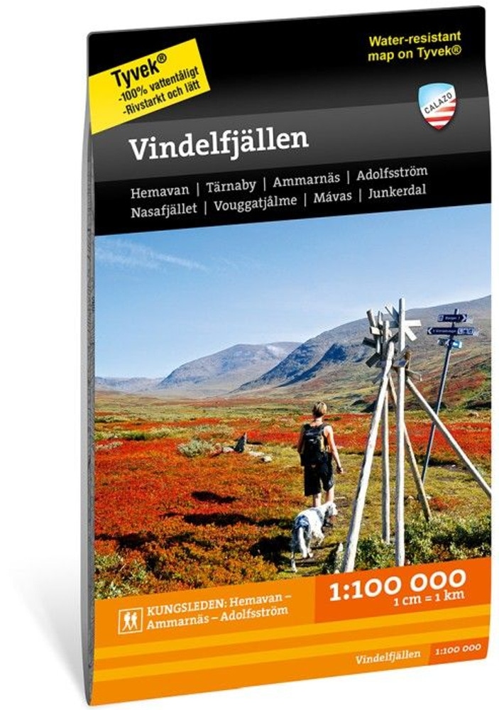 productImage: fjellkart Vindelfjällen 1:100 000