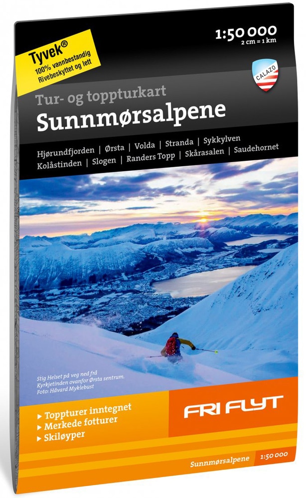 productImage: Tur- og toppturskart: Sunnmørsalpene 1:50 000