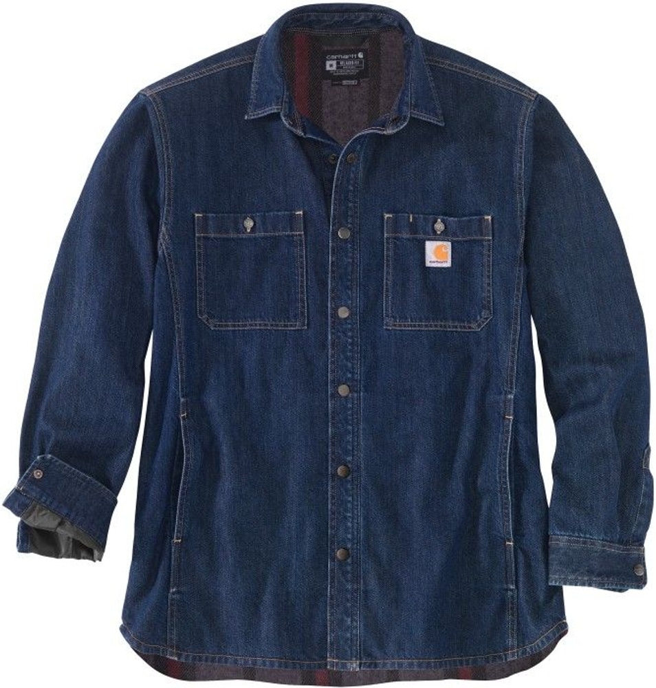 productImage: Carhartt M's Denim Fleece Lined Snap Front Shirt Glacier
