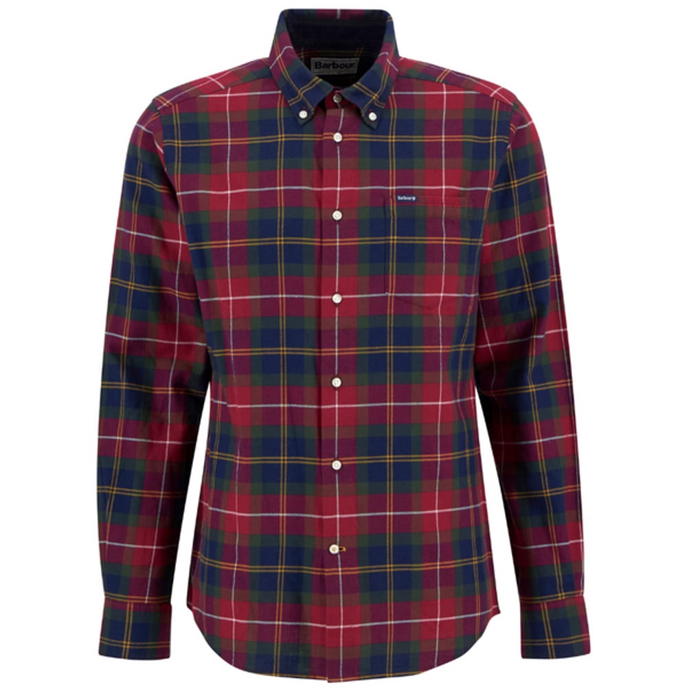 M's Fortrose Tailored Tartan Shirt Winterberry Tartan, view: 1
