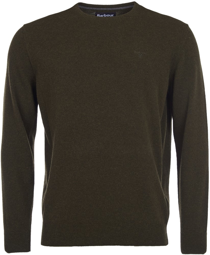 productImage: M's Essential Lambswool Crew Neck Neck Seaweed