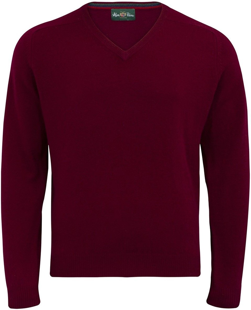Streetly V-Neck Pullover Bordeaux, view: 1