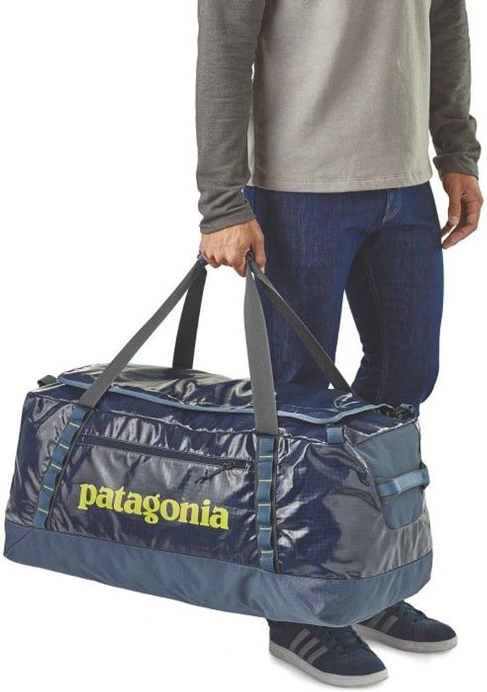 dolomite blue patagonia duffel 40L Black Hole Black/Black Patagonias Black Hole Duffel 40L is the perfect bag for long weekends or lightweight trips Patagonia Black Hole Duffel 55L