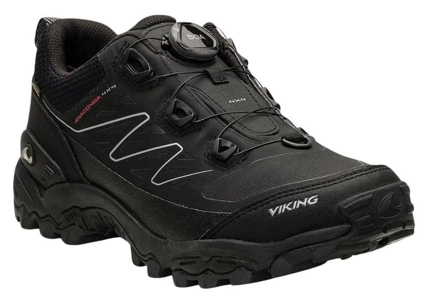 Black Boa Viking W Anaconda Trail Low GTX Boa Black Pajalan