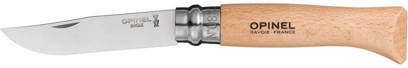 productImage: Classic Stainless Steel No8 + Sheath Beechwood 8,5 cm