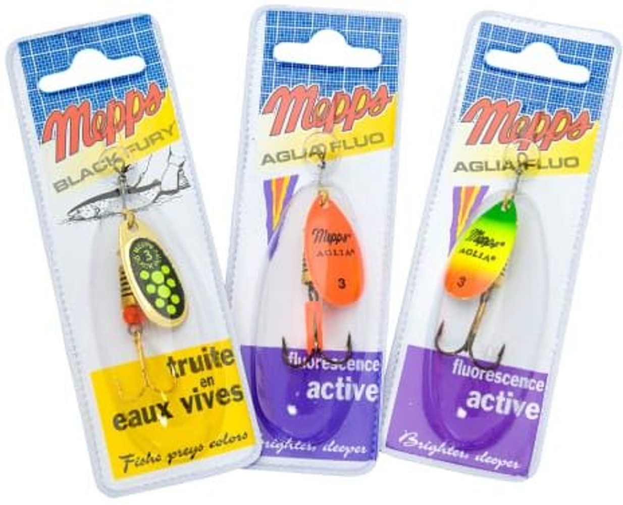 productImage: Aglia stk 3, Fluo-Black Fury Mix 3-pakk i pose