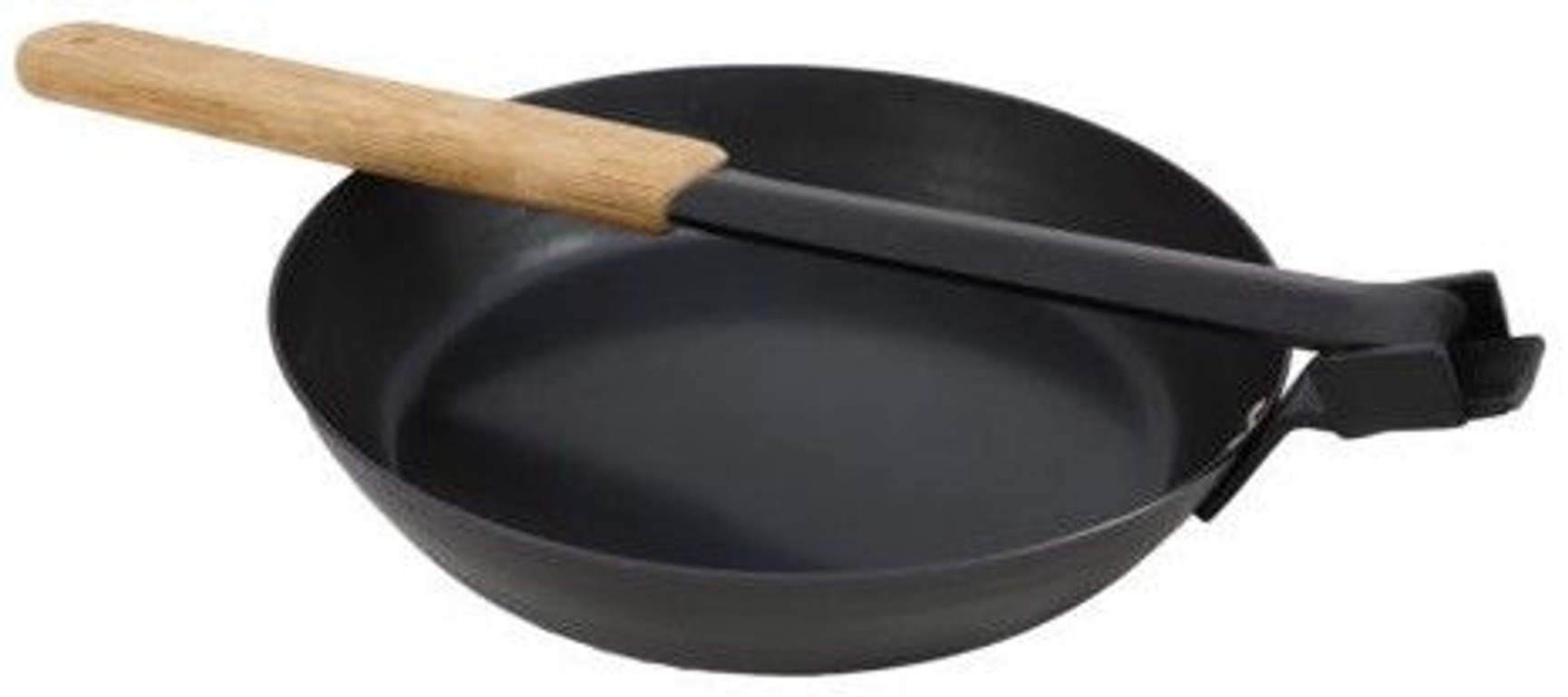productImage: Stekepanne m/follbart håndtak Karbonstål 24 cm