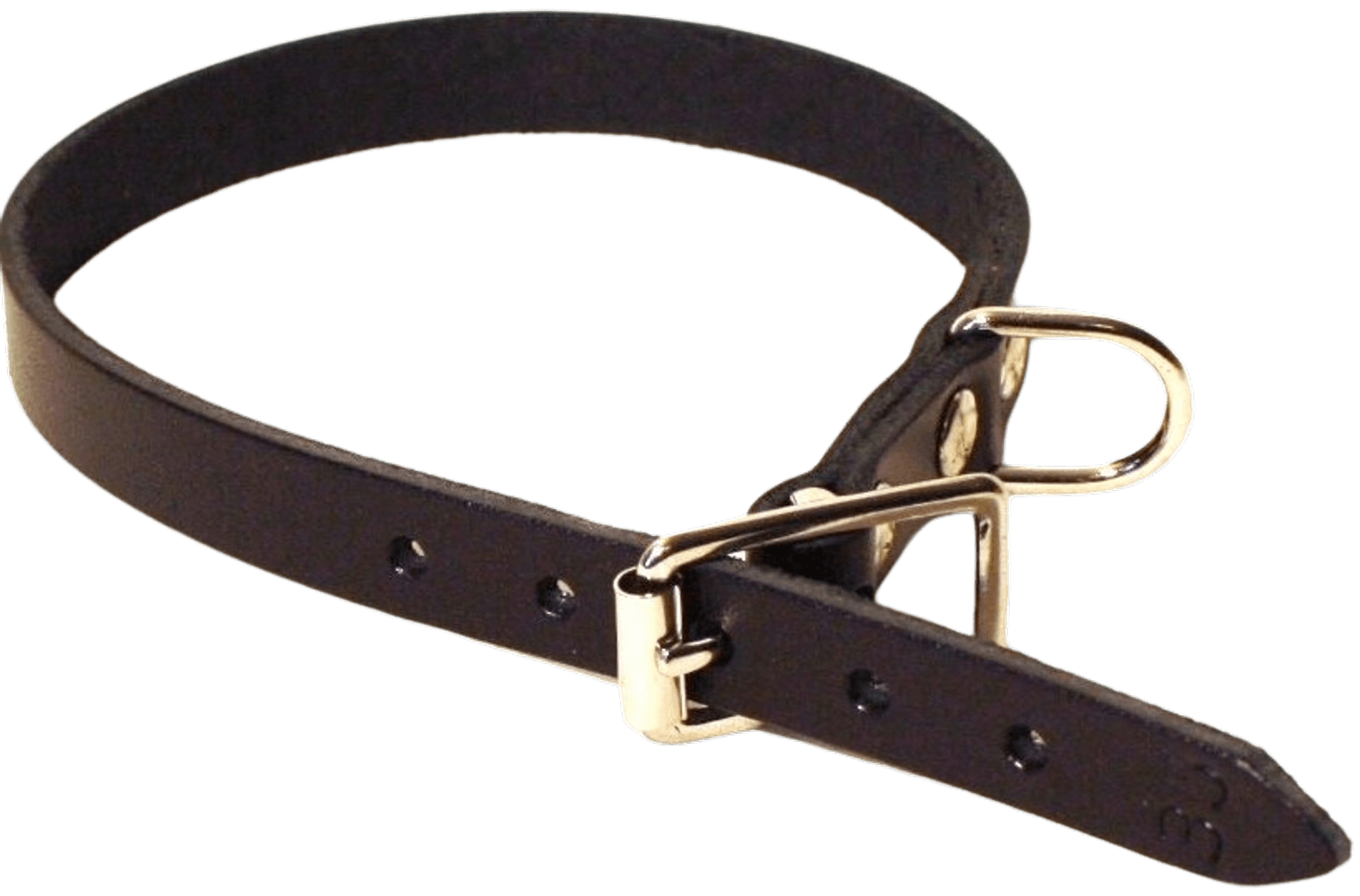 productImage: Halsband Läder Svart 12 mm x 35 cm
