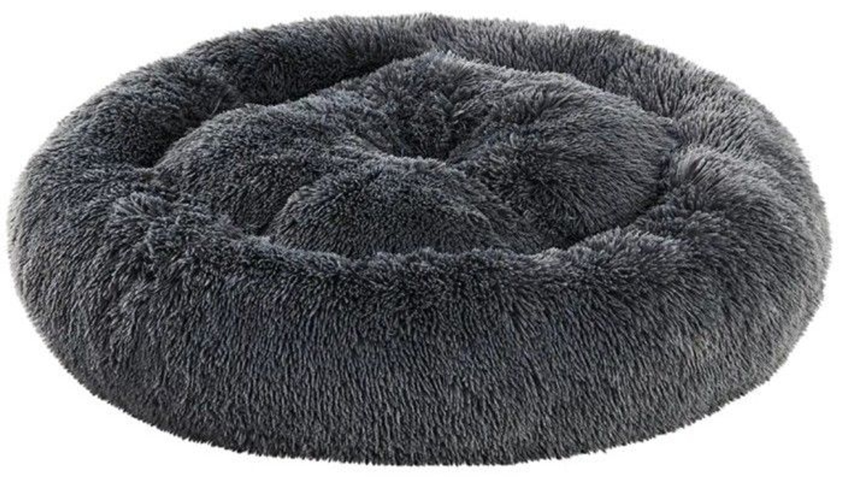 Fluffy Calming Bed Dark Grey M, view: 1
