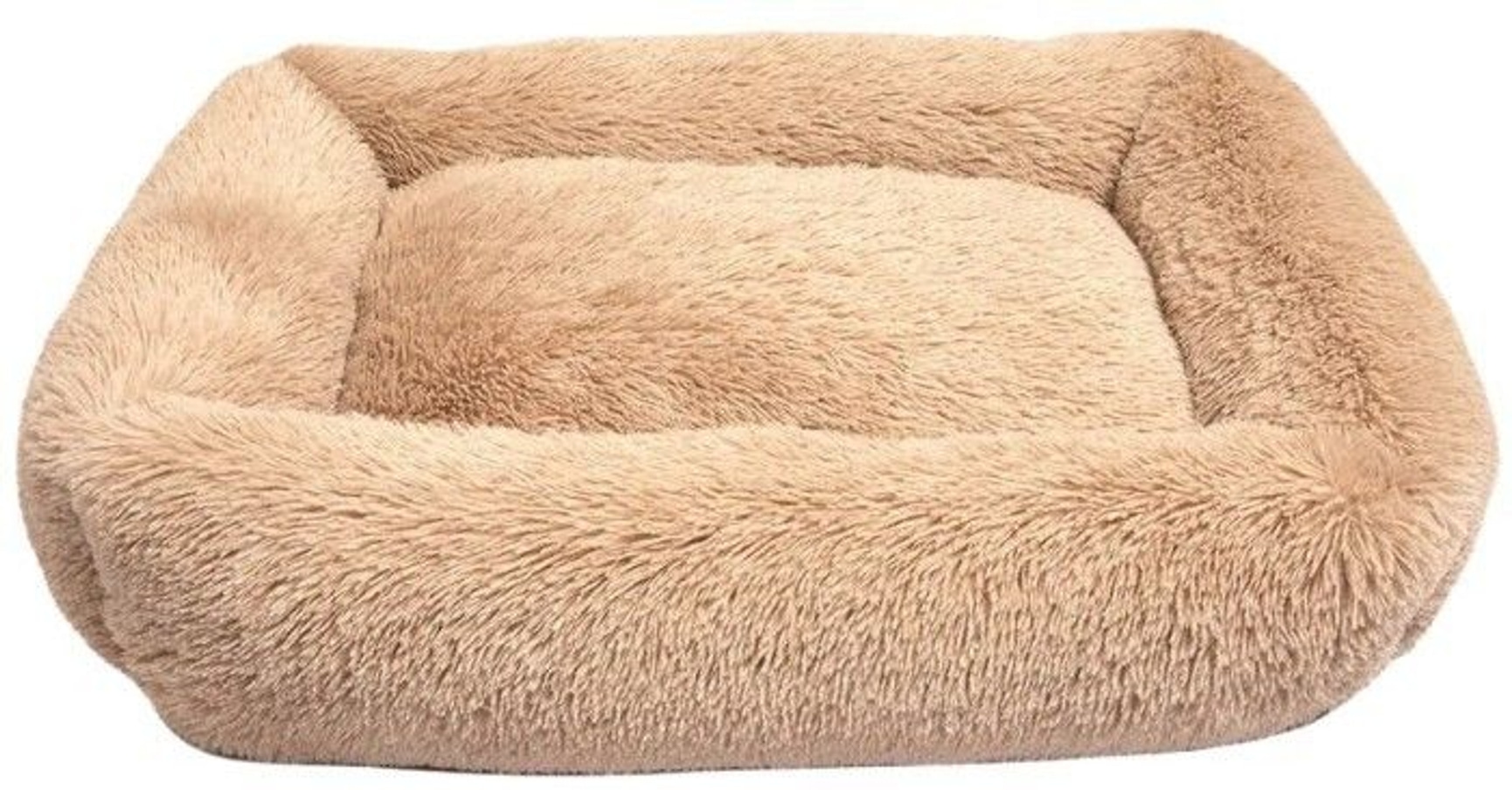 Fluffy Calming Bed Rectangle XL Beige, view: 1