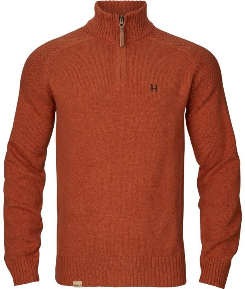 M's Vincent Merino Half Zip Pullover Bombay Brown, view: 1