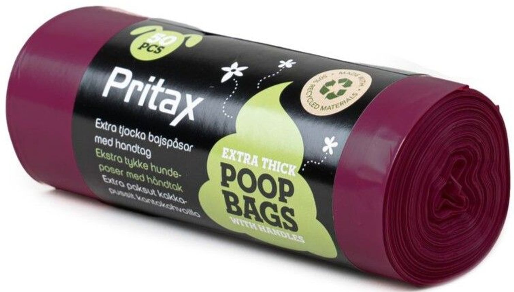 productImage: Pluto Poop Bags 50 pcs Burgundy
