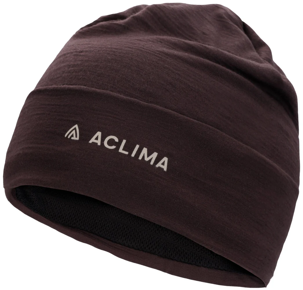 Aclima WoolNet Light Beanie Chocolate Plum, view: 1