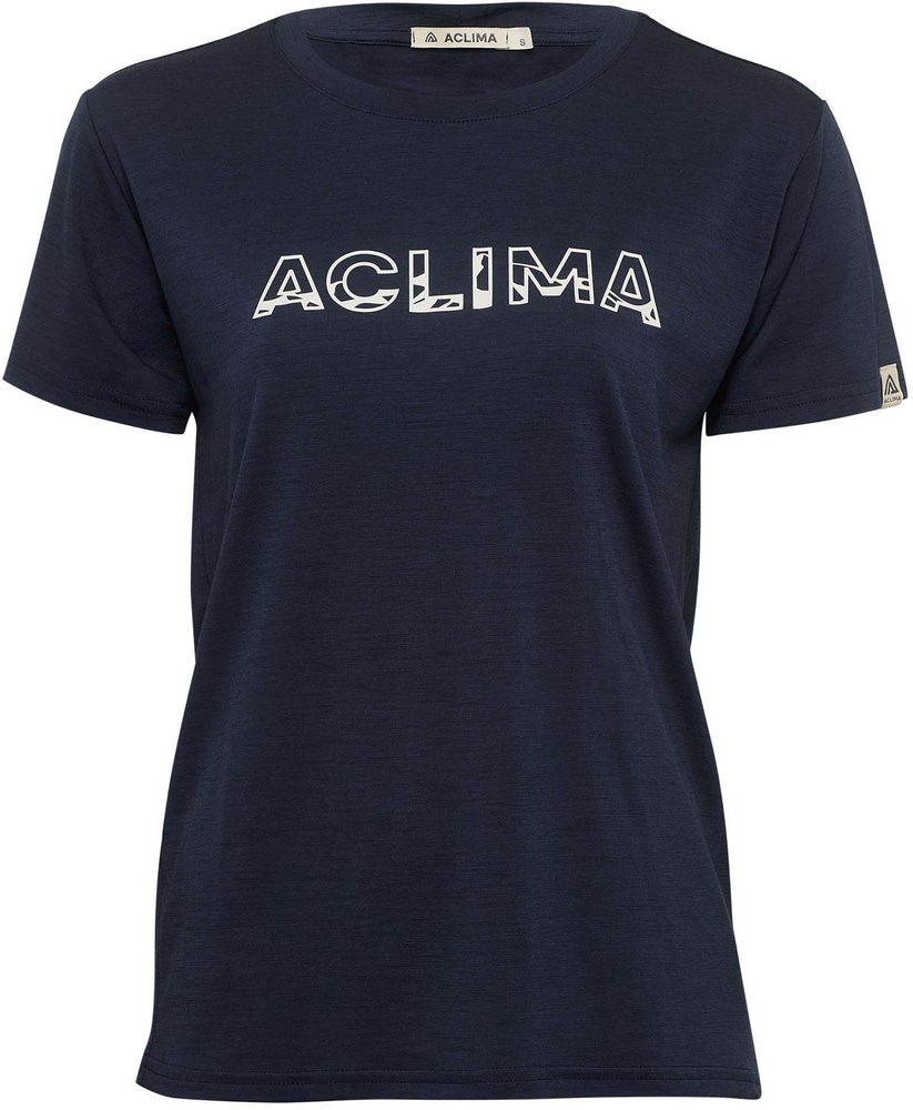 productImage: Aclima W's LightWool Tee Logo Navy Blazer