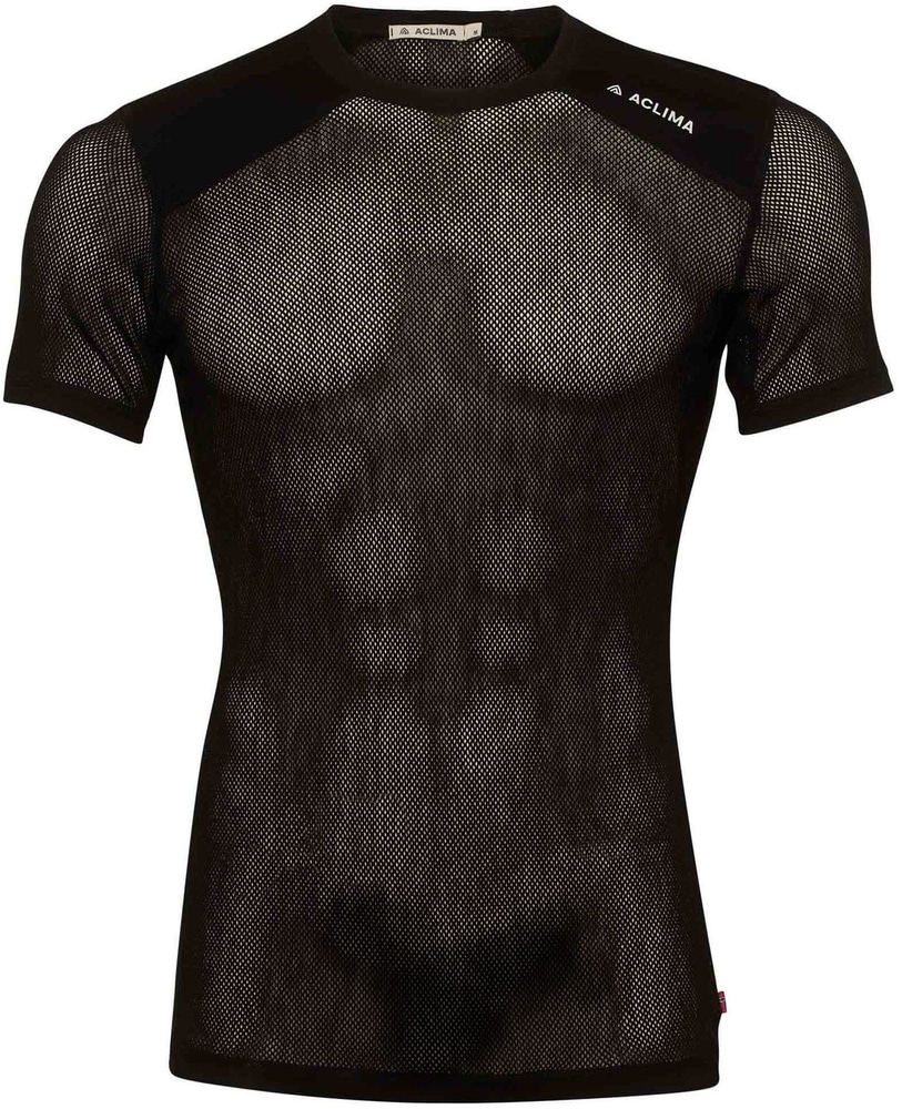 Aclima M's WoolNet Light T-Shirt Jet Black, view: 1