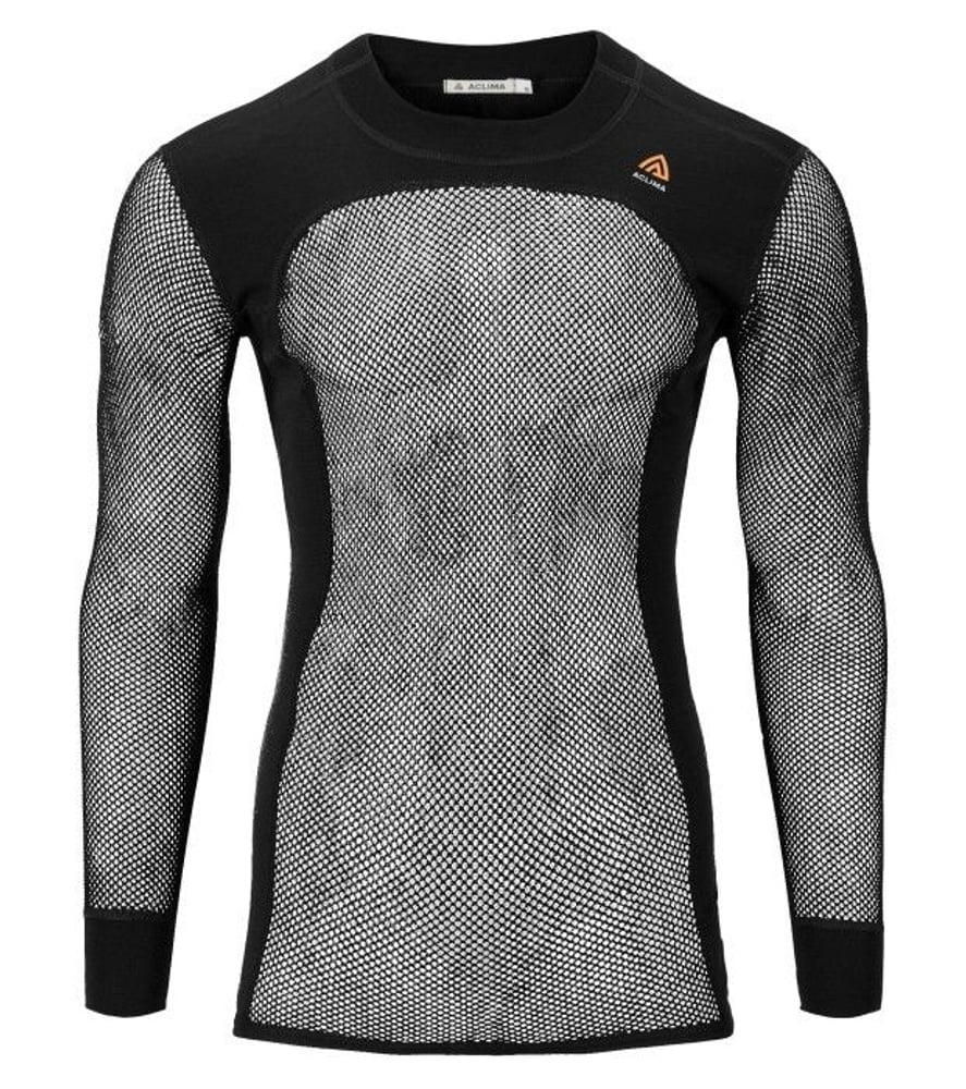 productImage: Aclima WoolNet Crewneck Shirt Man Jet Black
