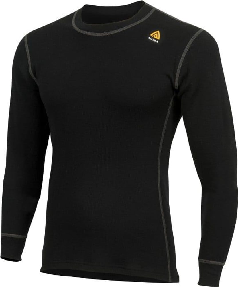 productImage: Aclima M's WarmWool Crewneck Shirt Jet Black