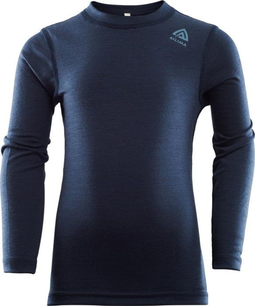 productImage: Aclima Kids LightWool Crewneck Shirt Navy Blazer