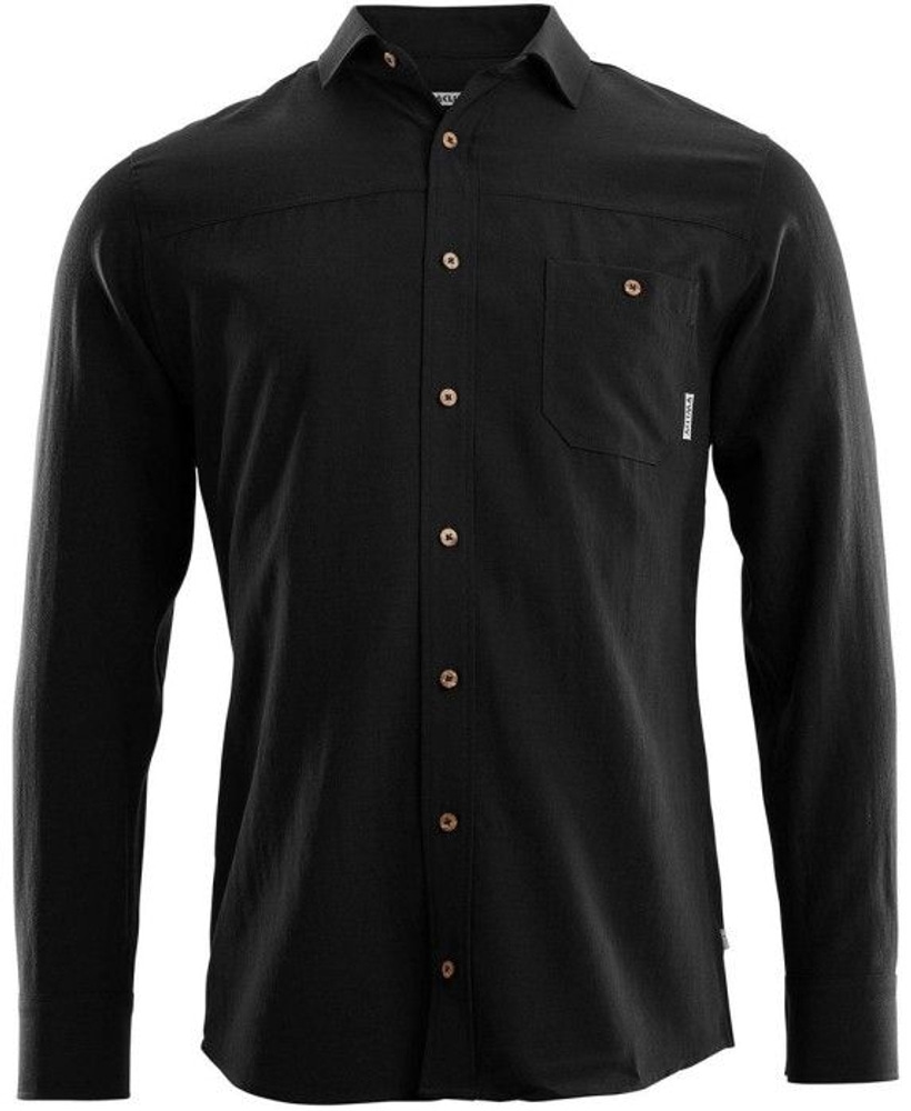 productImage: Woven Wool Shirt Jet Black