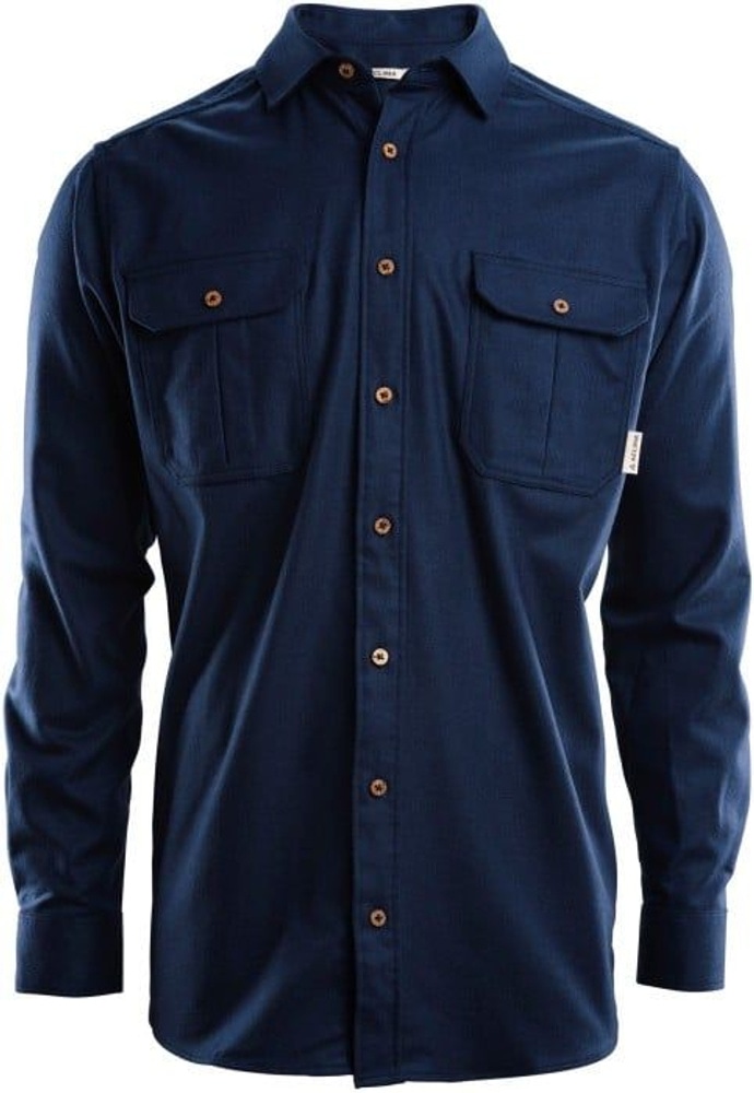 productImage: Aclima M's LeisureWool ReBorn Wool Shirt Navy Melange