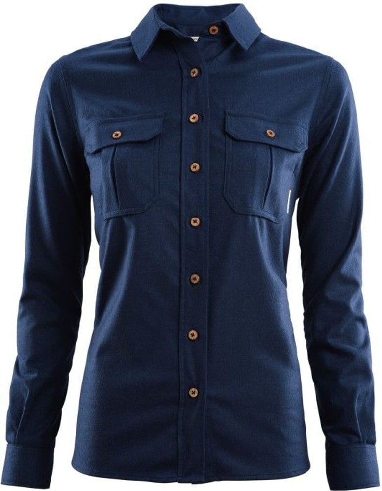 productImage: Aclima W's LeisureWool ReBorn Wool Shirt Navy Melange