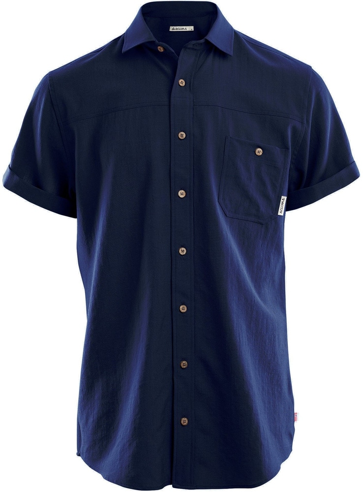productImage: Aclima LeisureWool Short Sleeve Shirt Man Navy Blazer