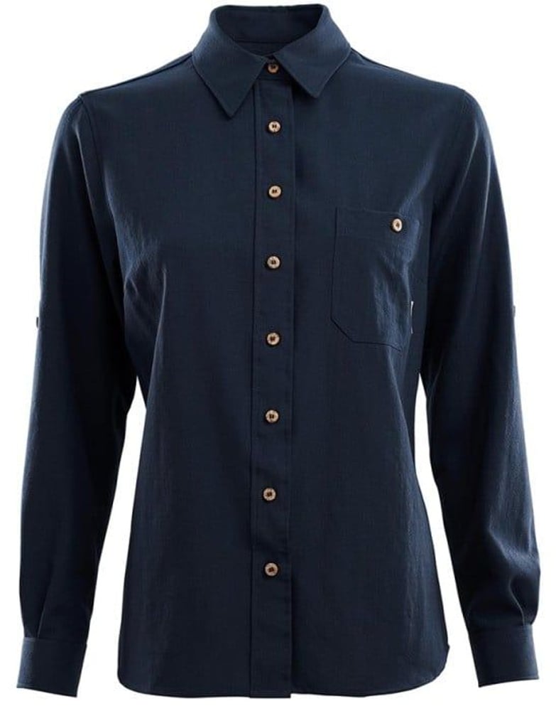 productImage: Woven Wool Shirt Navy Blazer