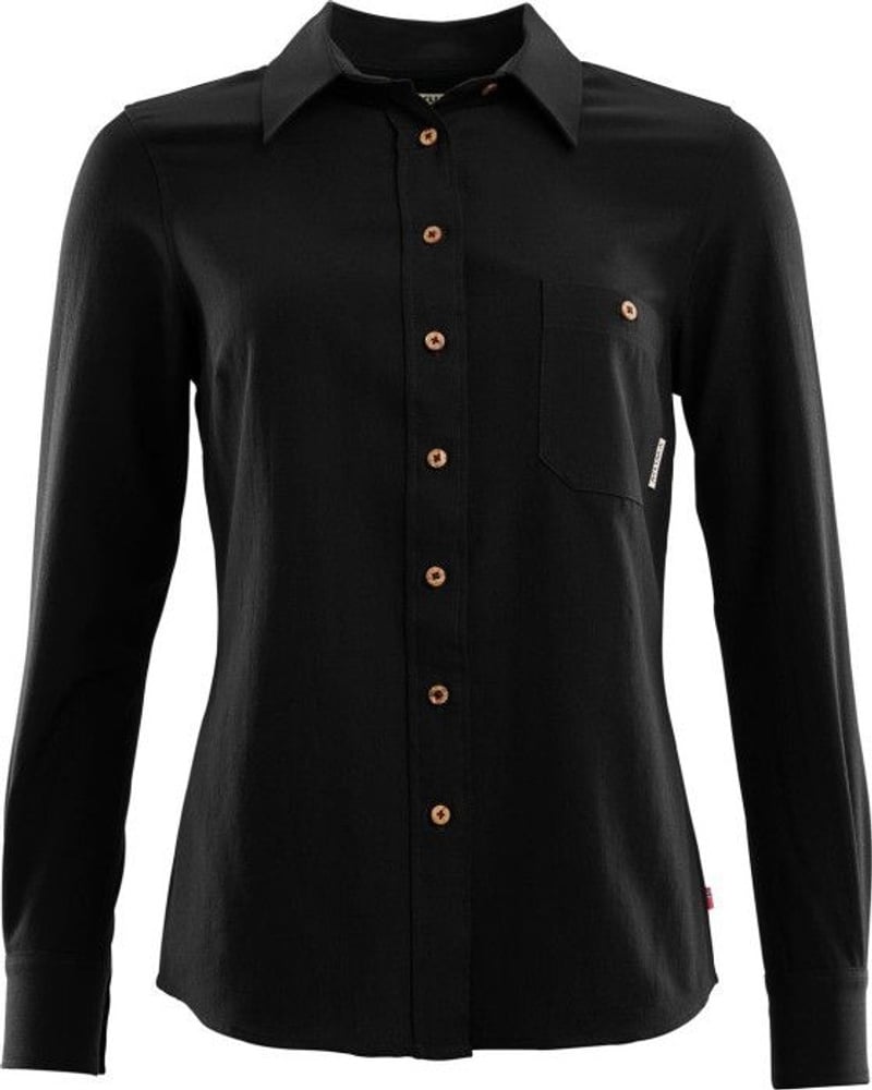 productImage: Woven Wool Shirt Woman Jet Black