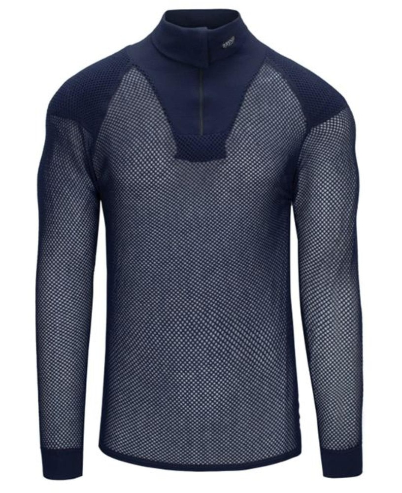 productImage: Super Thermo Zip Polo w/inlay Navy
