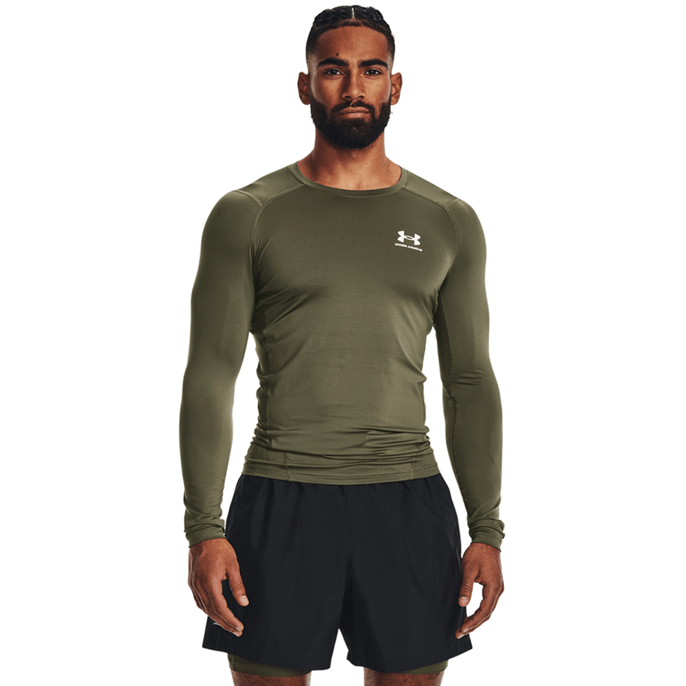 M's Heatgear Armour Comp Long Sleeve Marine Od Green, view: 1